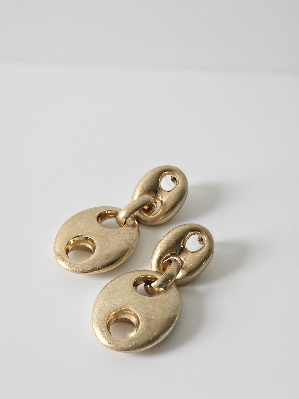 Gold Link Drop Earrings - Women Jewelry